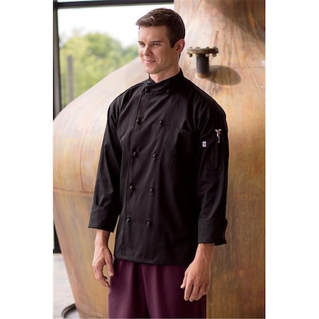 Nathan Caleb Soho Chef Coat in Black - XSmall NA2162568